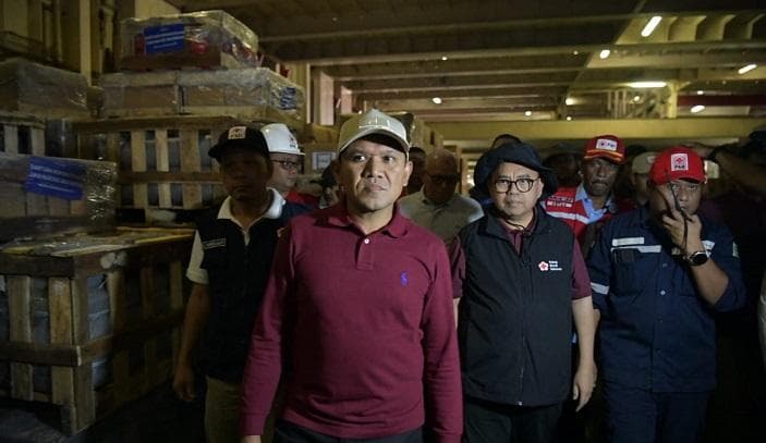 Wagub Aceh Terima 500 Ton Beras dari PMI untuk Warga Terdampak