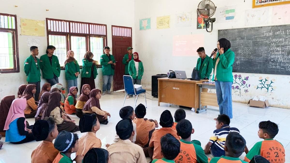 Mahasiswa Unimal KKN Aceh Utara Sosialisasi Anti Bullying di SDN 2 Sawang