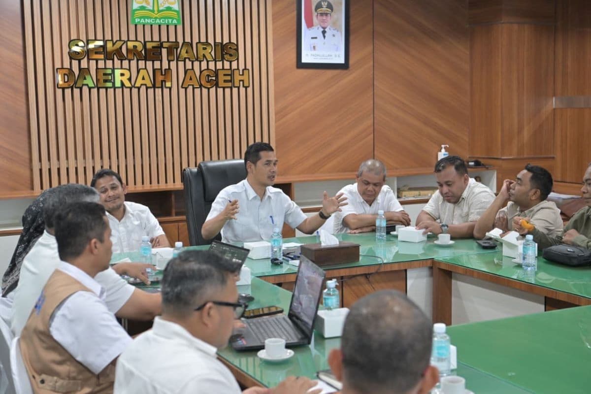 Aceh Susun Blueprint Pemulihan Pascabencana, Sekda Pimpin Rapat R3P