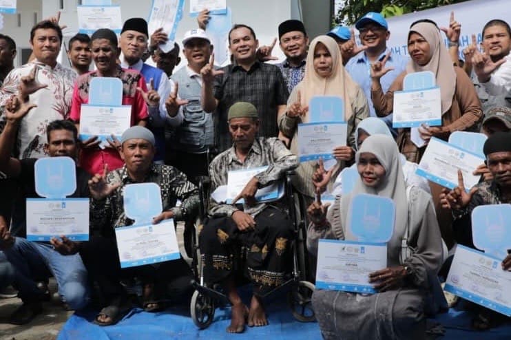 22 Rumah Layak Huni untuk Yatim dan Dhuafa di Lhokseumawe Diserahkan