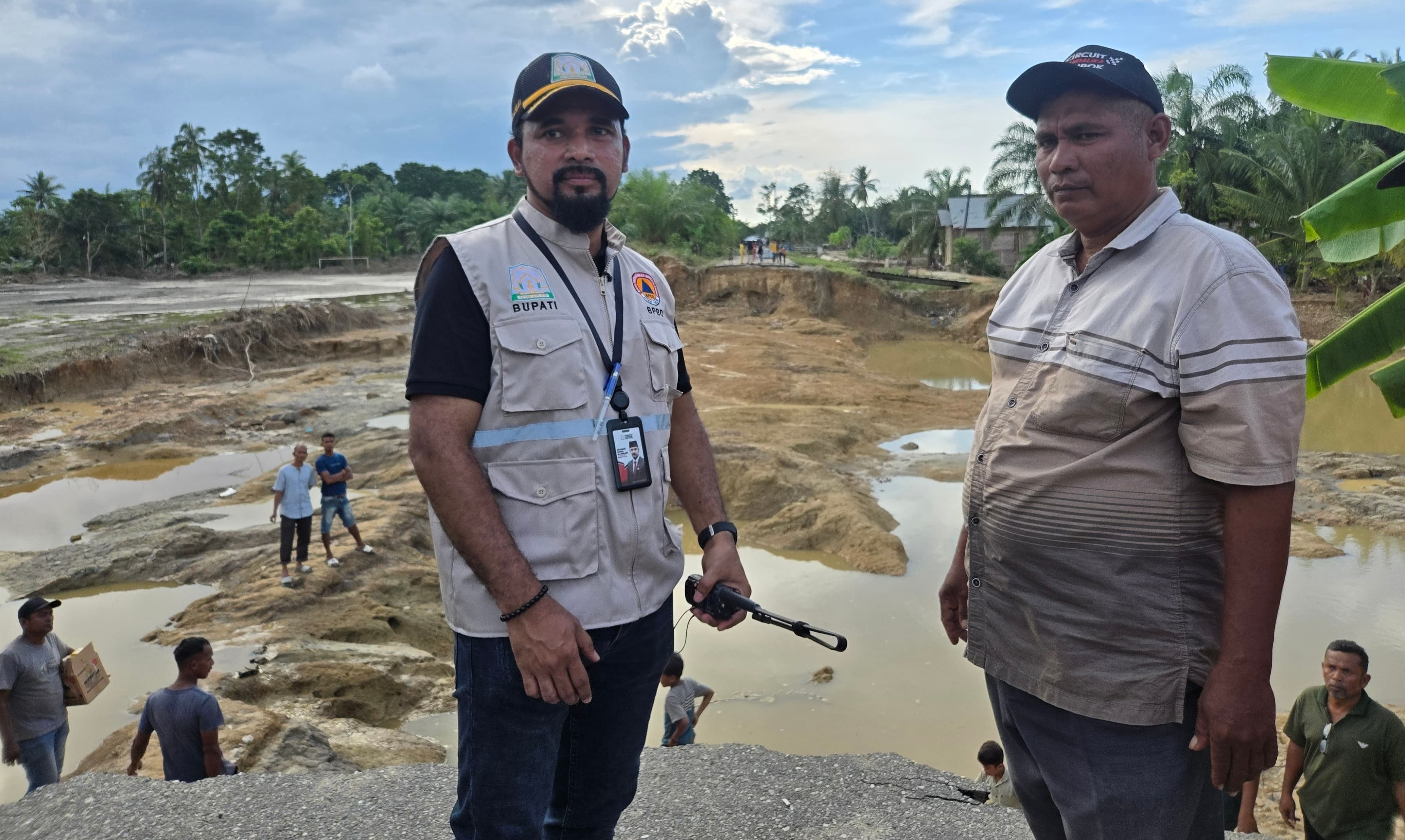 Tanggul Arakundo Jebol, Bupati Aceh Timur Desak BNPB Bangun Kembali