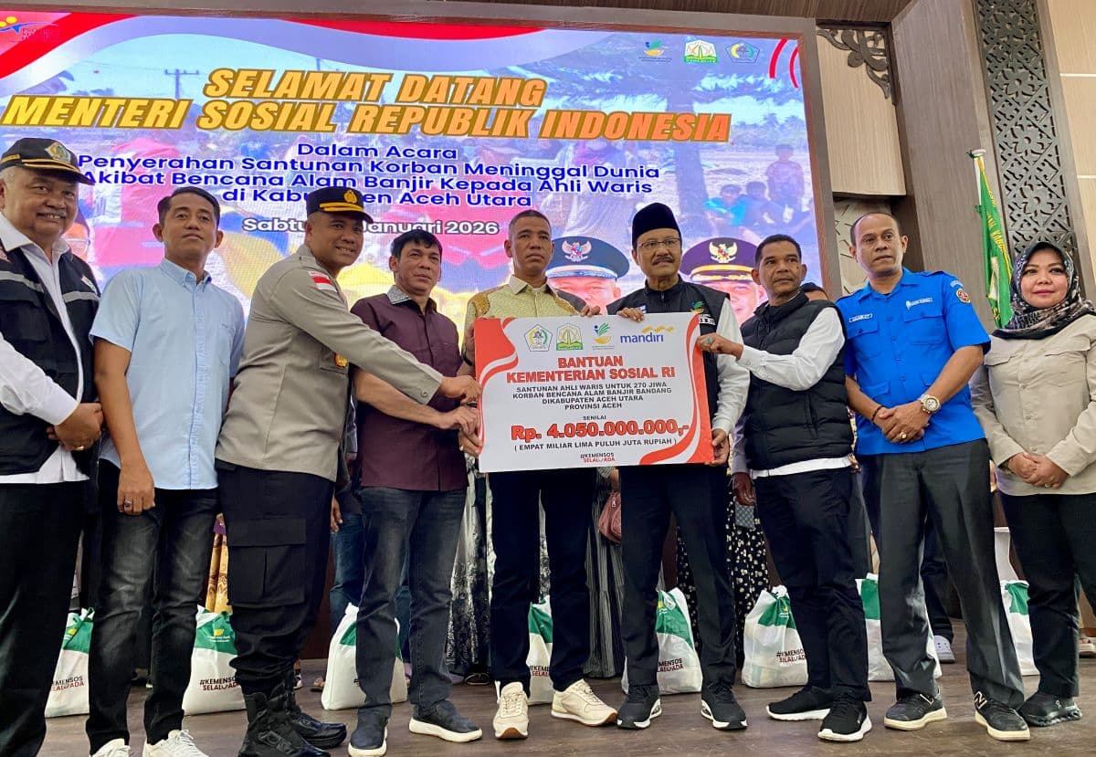 270 Ahli Waris Banjir Aceh Utara Terima Santunan Rp15 Juta per Jiwa