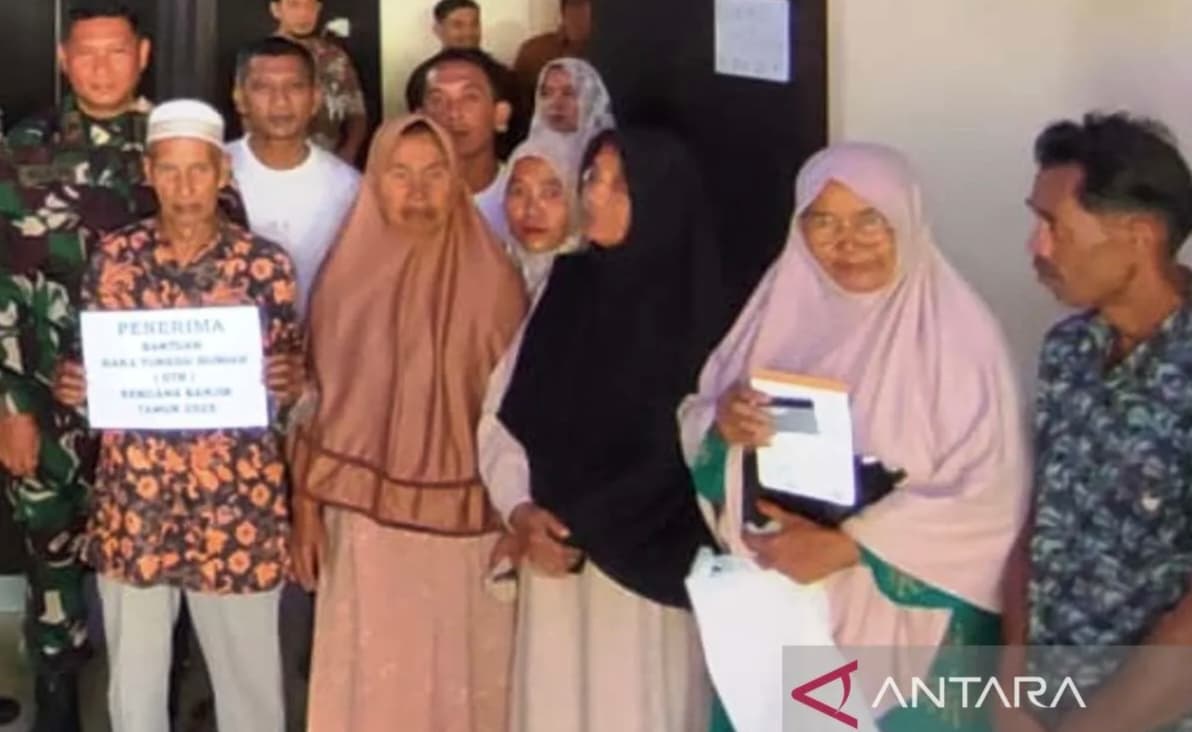 Korban Banjir Nagan Raya Terima Dana Tunggu Hunian dari BNPB