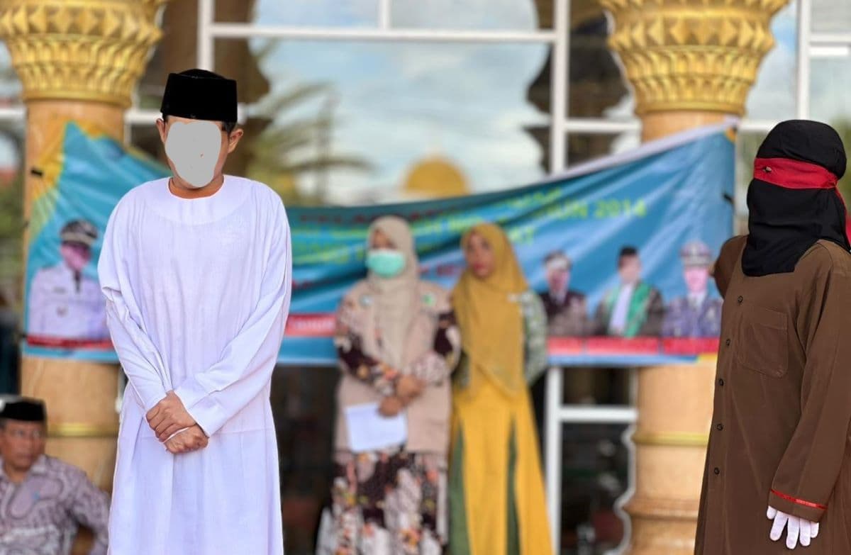 10 Pelanggar Qanun Jinayat Aceh Selatan Dicambuk, Poya 175 Kali