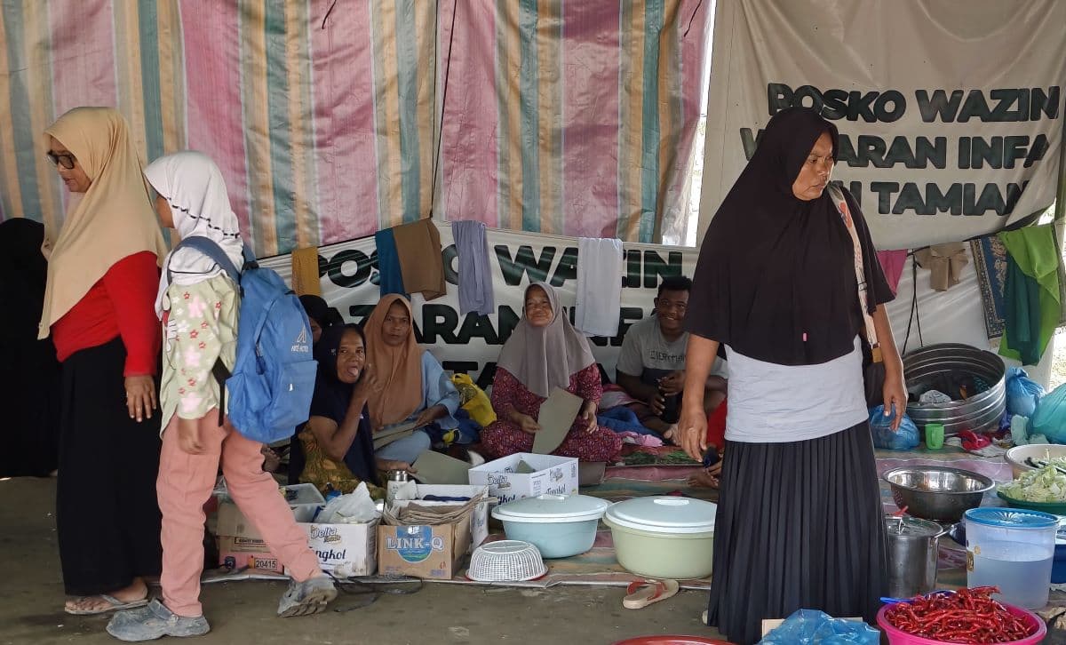 Warga Kota Lintang Bawah Aceh Tamiang Krisis Air Minum dan Sanitasi