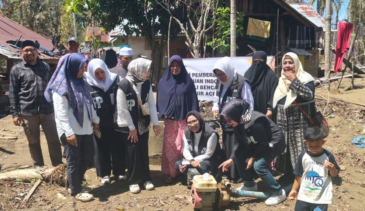 FPPI Salurkan 16 Pompa Air untuk Pulihkan Akses Air Bersih Pasca Banjir di Aceh