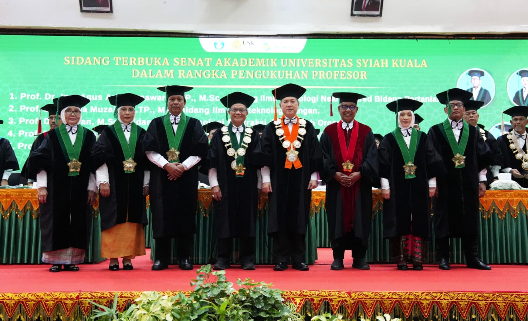 USK Kukuhkan Lima Profesor Baru dari Fakultas Pertanian, Jumlah Profesor Naik 137 Persen