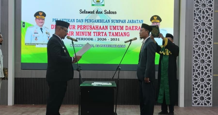 Juanda Dilantik Jadi Direktur PDAM Aceh Tamiang, Fokus Perbaikan Air Bersih