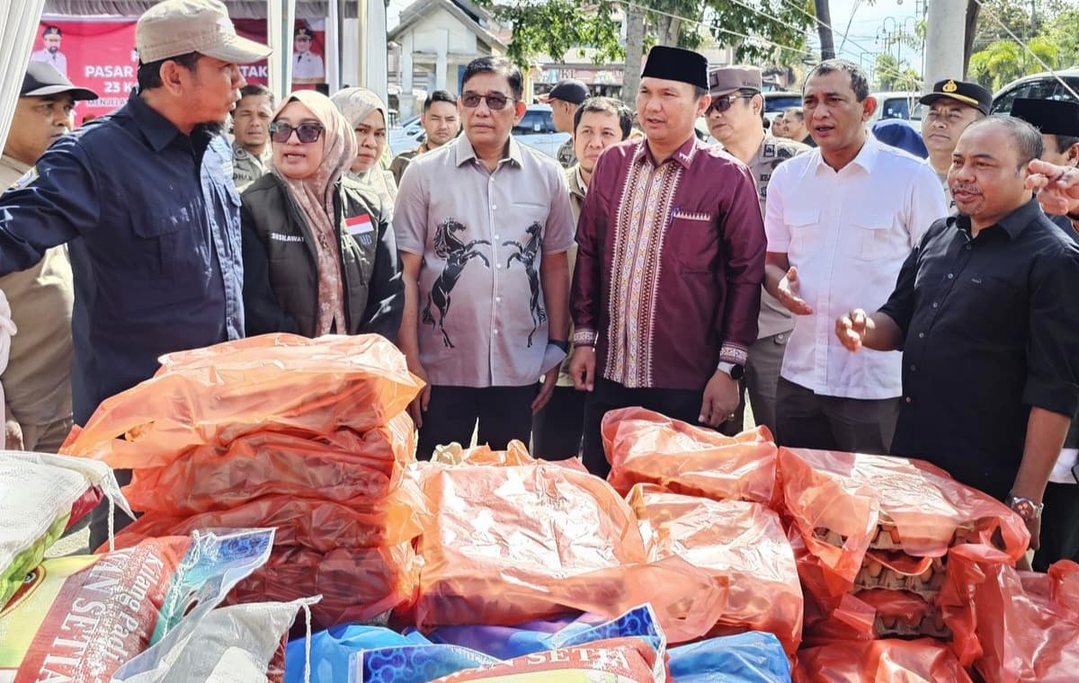 Warga Padati Pasar Murah Serentak di Takengon, Aceh Tengah Menjelang Ramadan