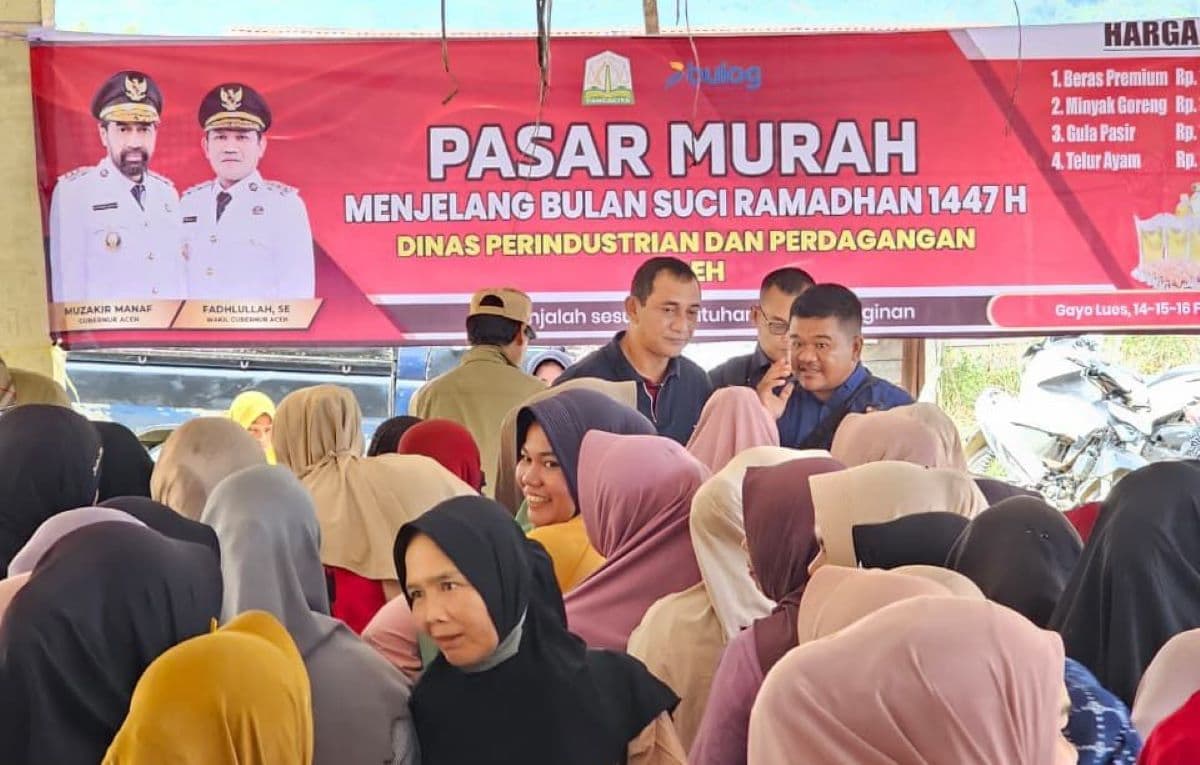 Pasar Murah Gubernur Aceh Ringankan Beban Warga Jelang Ramadan