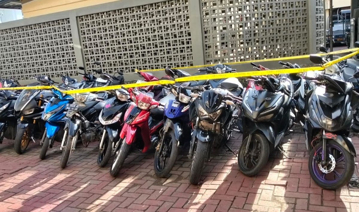 Polisi Amankan 33 Motor Knalpot Brong Ganggu Ibadah Ramadan di Banda Aceh