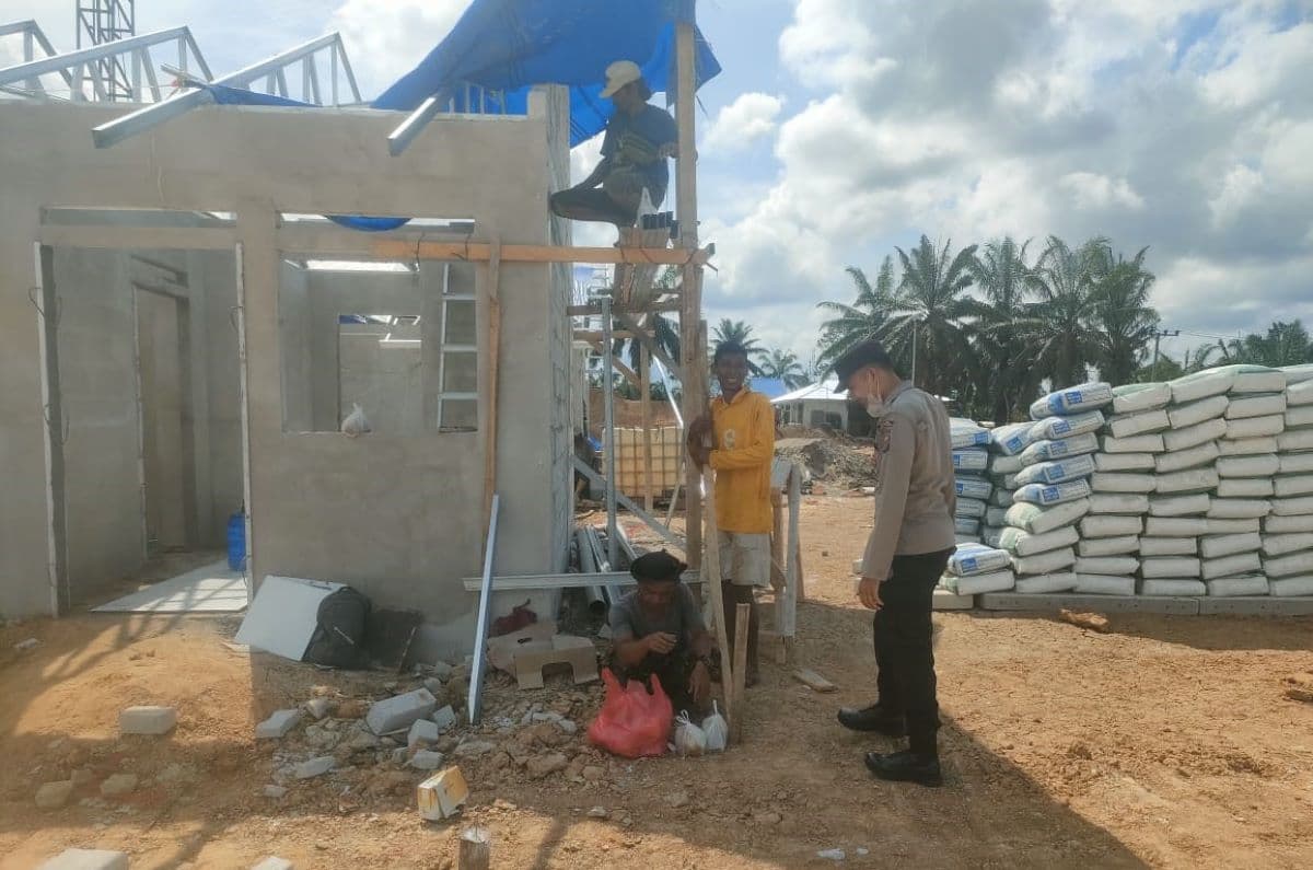 Pembangunan Huntap Polri untuk Korban Banjir Aceh Tamiang Capai 50 Persen