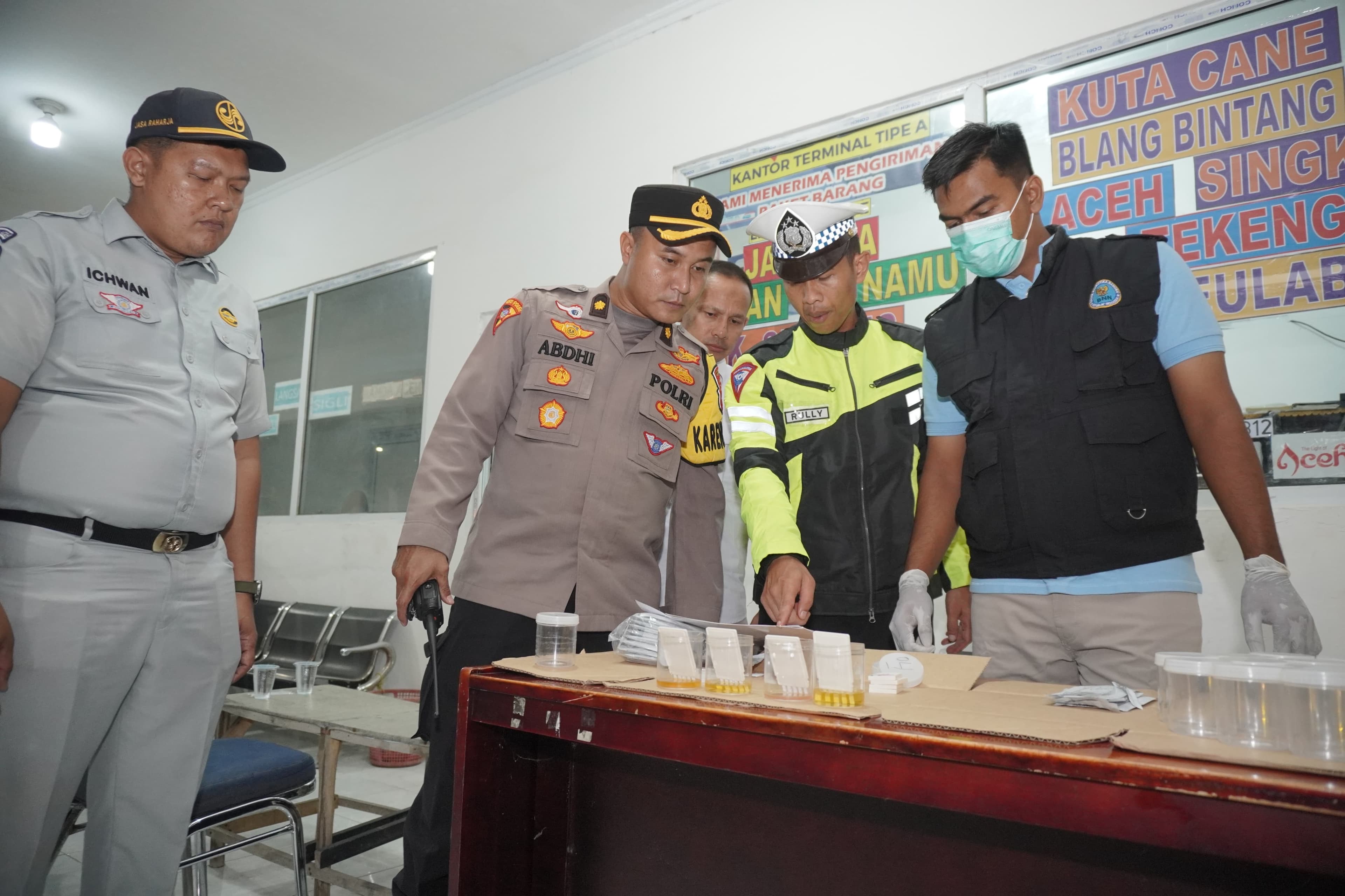 Sopir Angkutan Mudik di Lhokseumawe Terindikasi Positif Narkoba