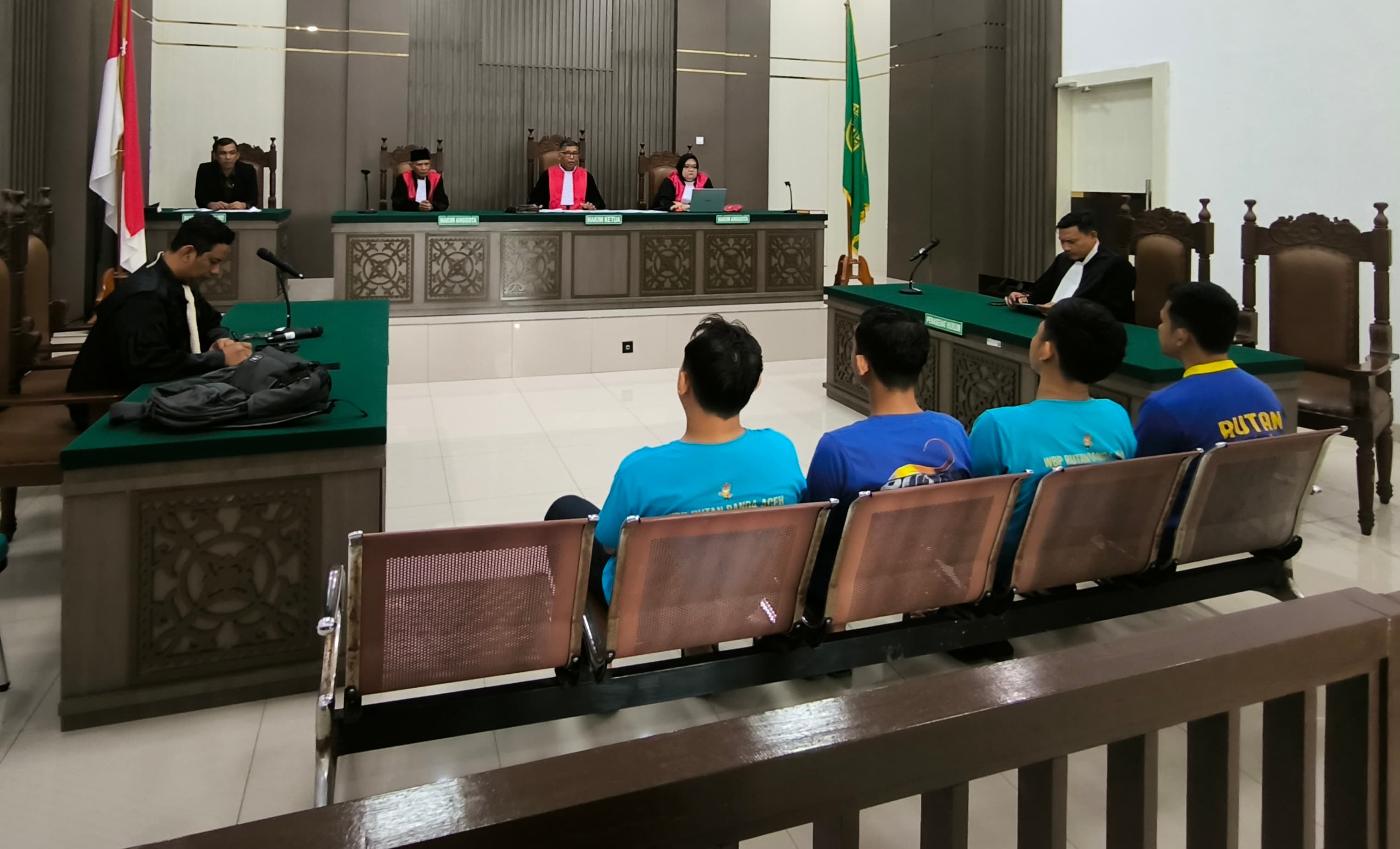 Tiga Polisi dan Residivis Narkoba Divonis 4 Tahun Penjara di Aceh