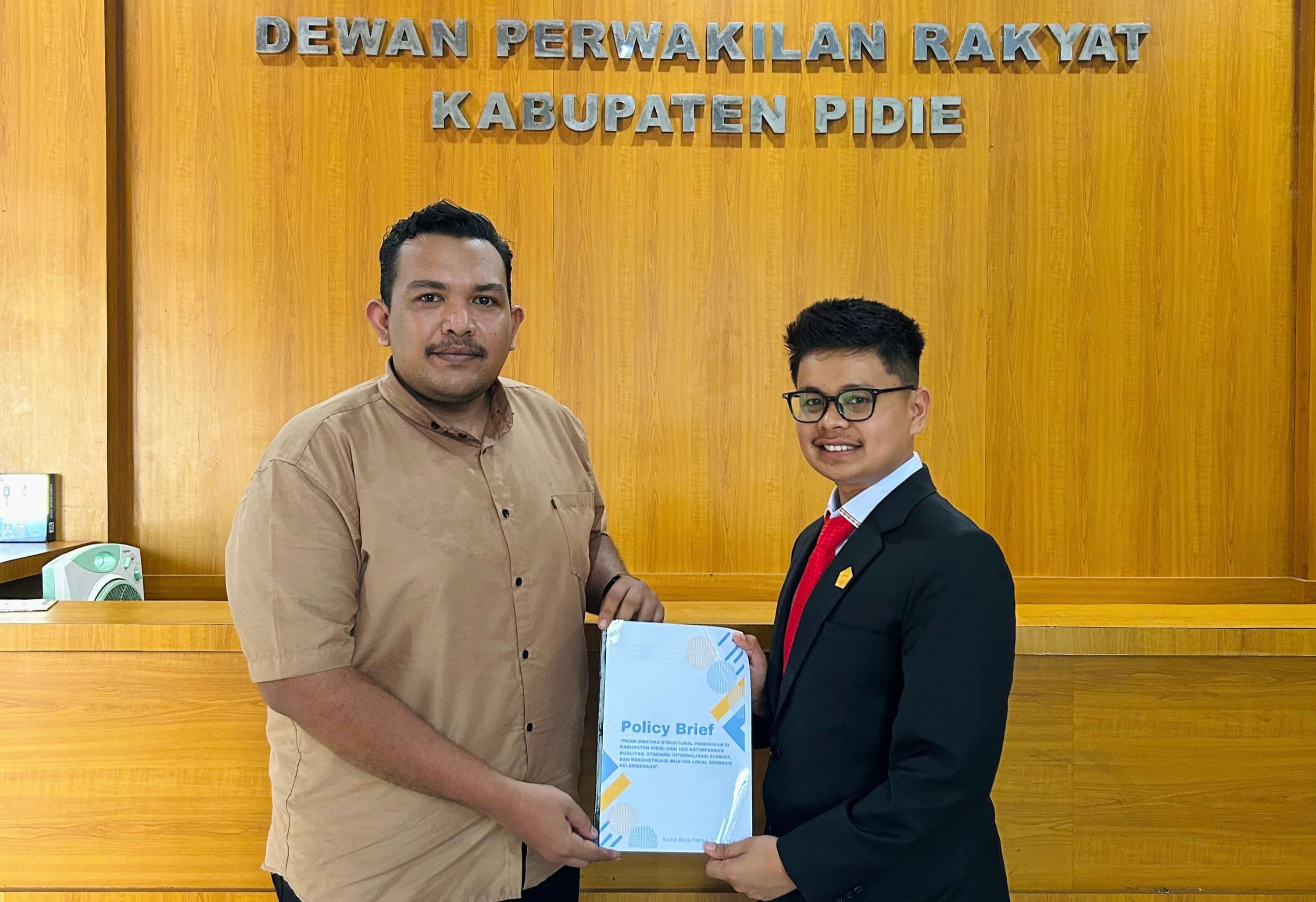 Ketimpangan Pendidikan di Pidie: Akademisi Serahkan Policy Brief ke DPRK