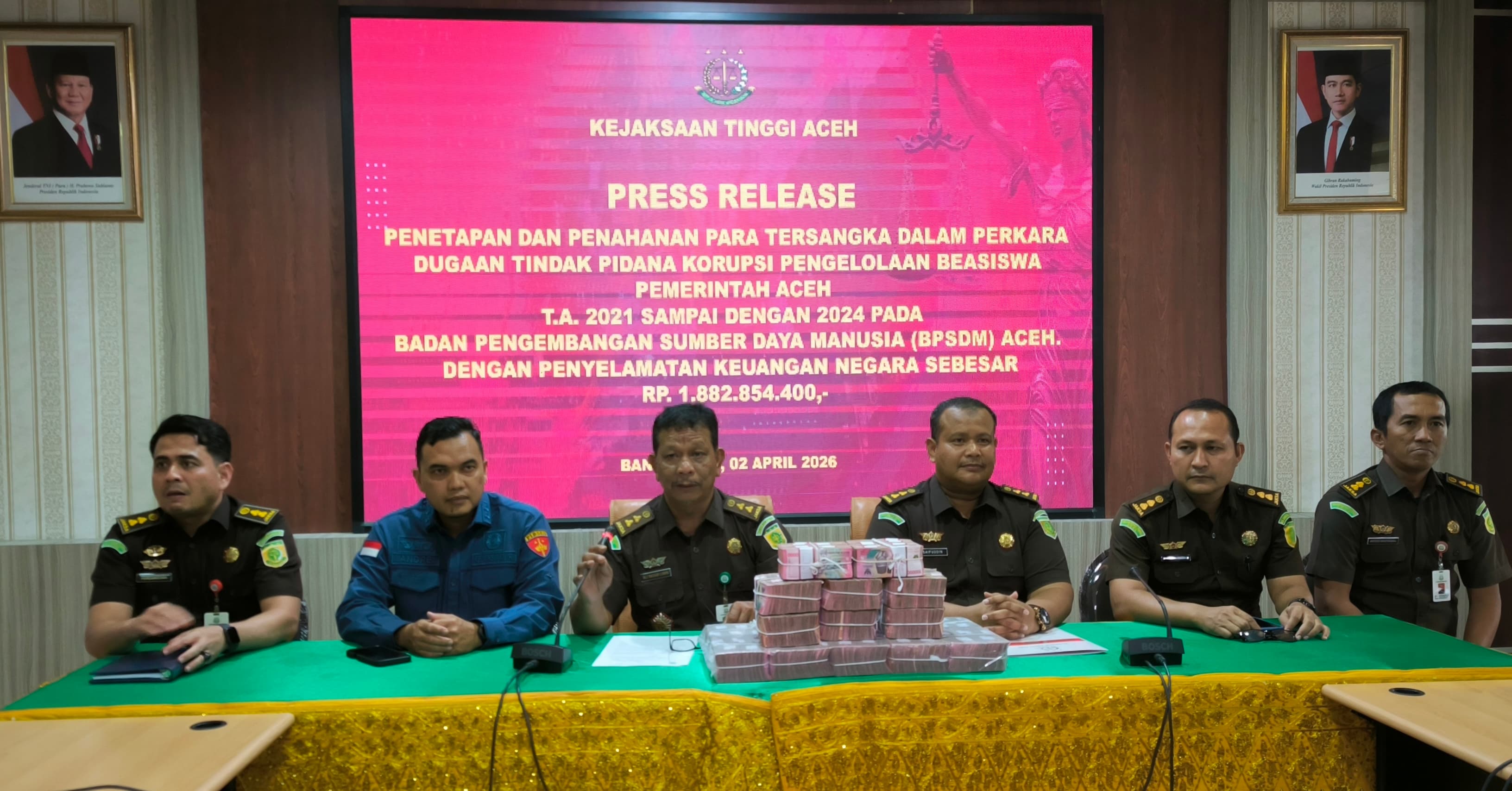 Tiga Pejabat BPSDM Aceh Jadi Tersangka Korupsi Beasiswa Rp 14,8 Miliar