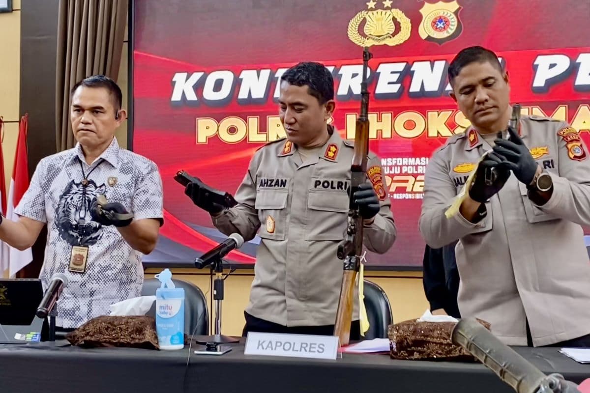 Polisi Tangkap Dua Orang Bawa Senpi di Aksi Damai Lhokseumawe