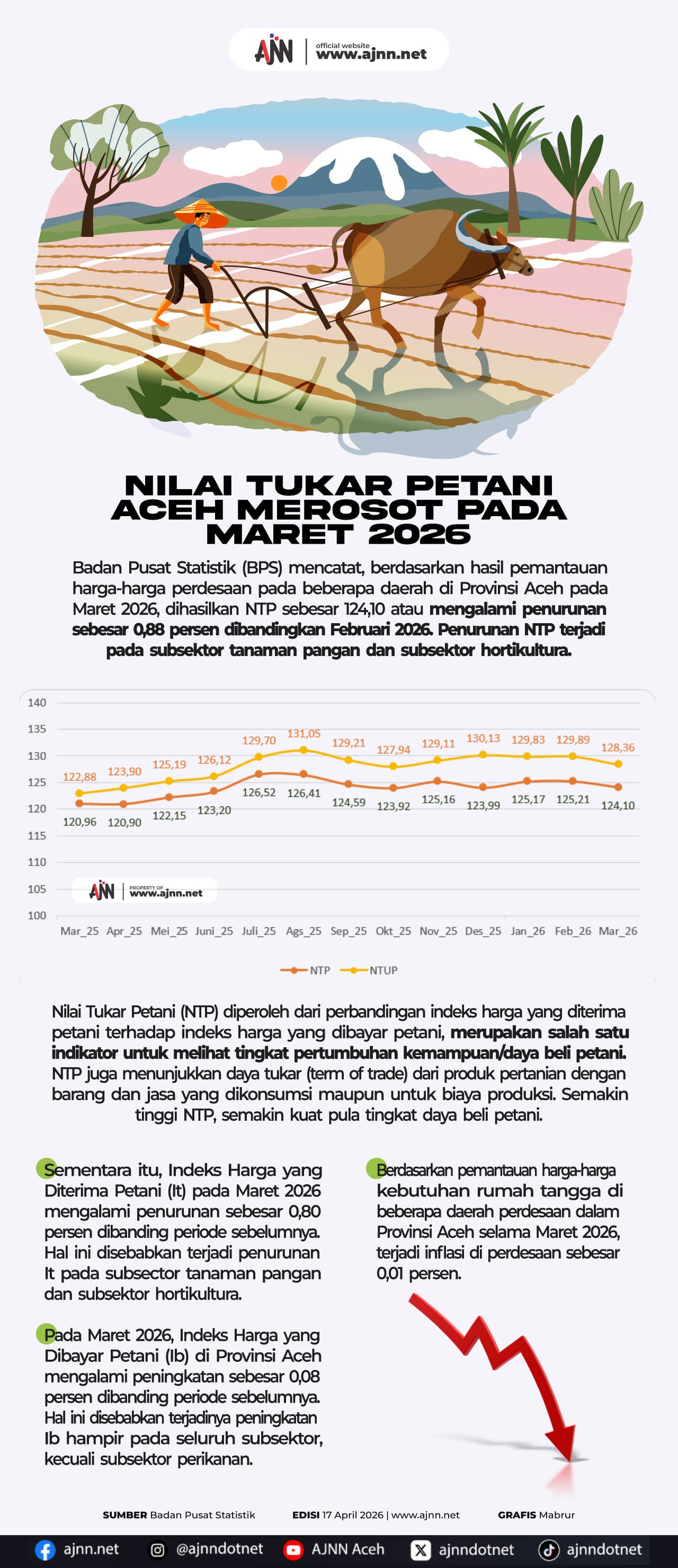 Nilai Tukar Petani Aceh Merosot, Dampak Ekonomi Warga Terasa
