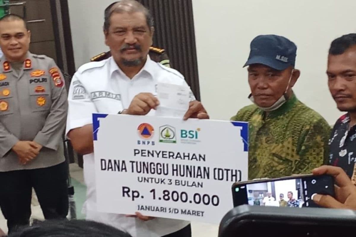 259 KK Korban Banjir Aceh Tamiang Terima DTH Rp1,8 Juta per KK