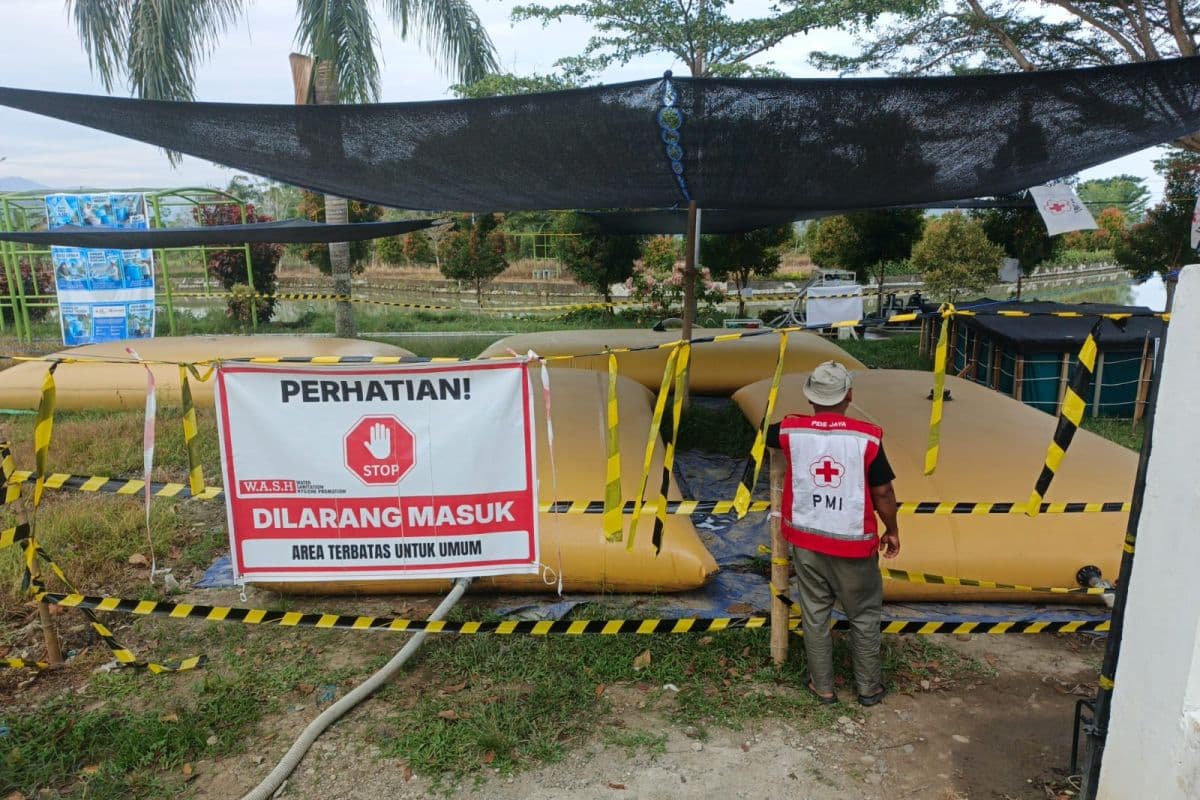 PMI Sediakan 2,23 Juta Liter Air Bersih untuk Warga Pidie Jaya Pasca Banjir