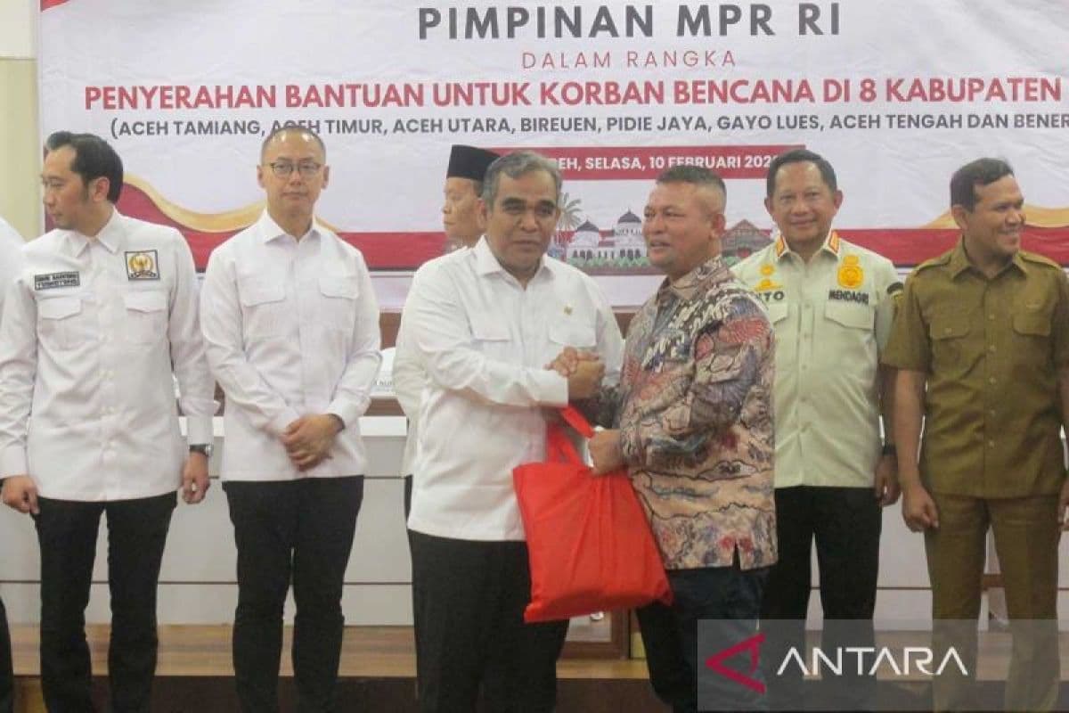 MPR Salurkan 30 Ribu Paket Bantuan Bencana ke 8 Kabupaten Aceh