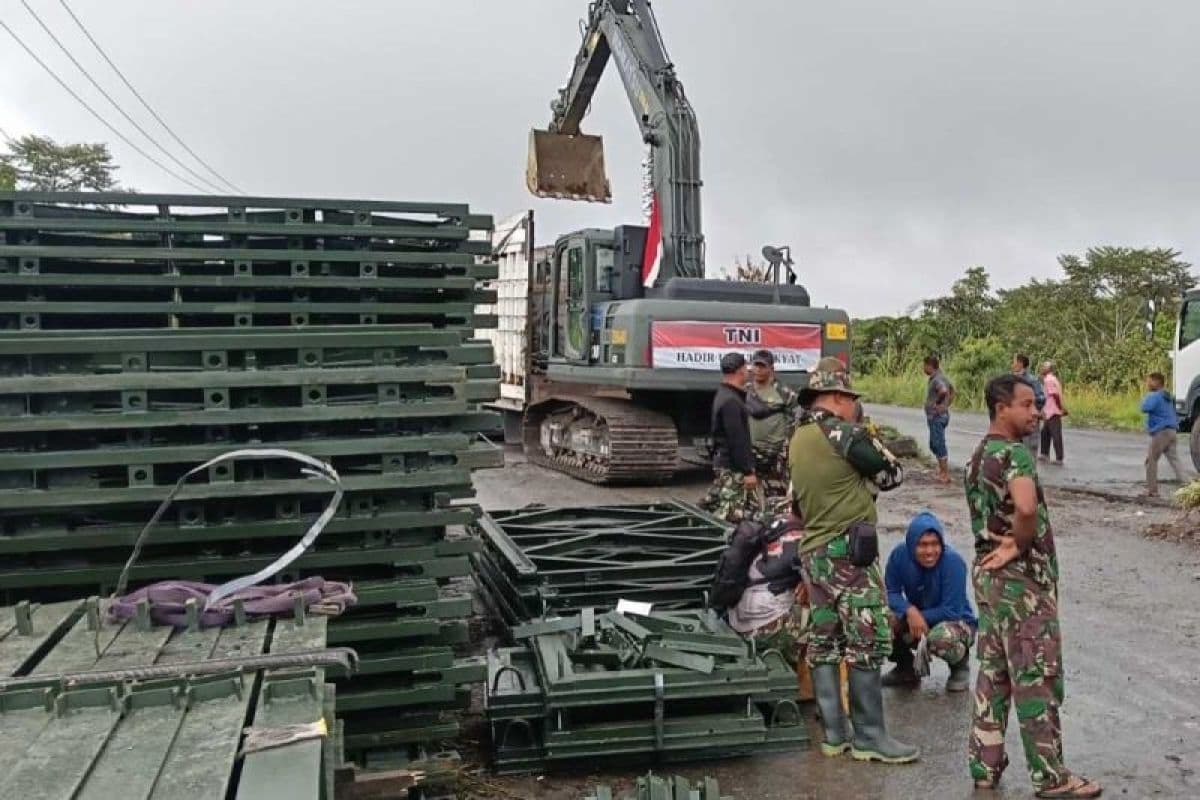 TNI percepat jembatan bailey untuk warga Bener Meriah pascabencana