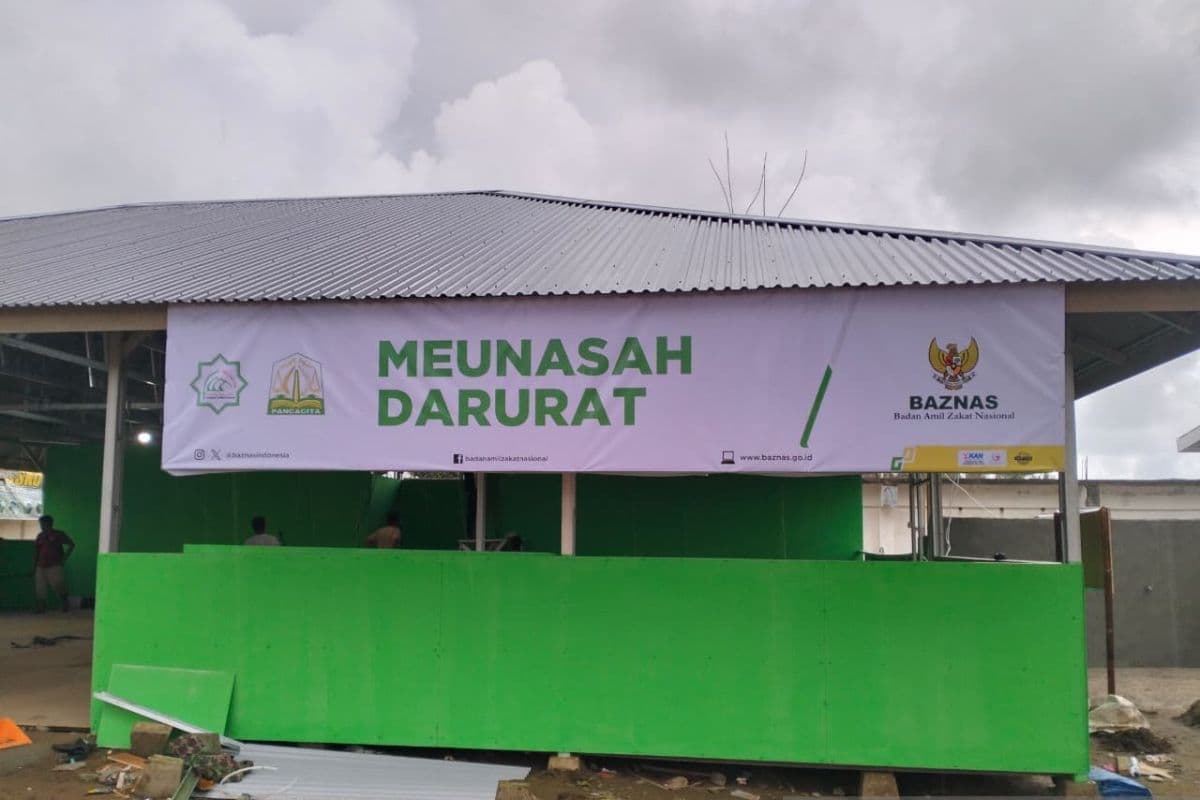 Masjid Darurat BAZNAS di Aceh Tamiang dan Pidie Jaya Siap Digunakan Warga Ramadhan