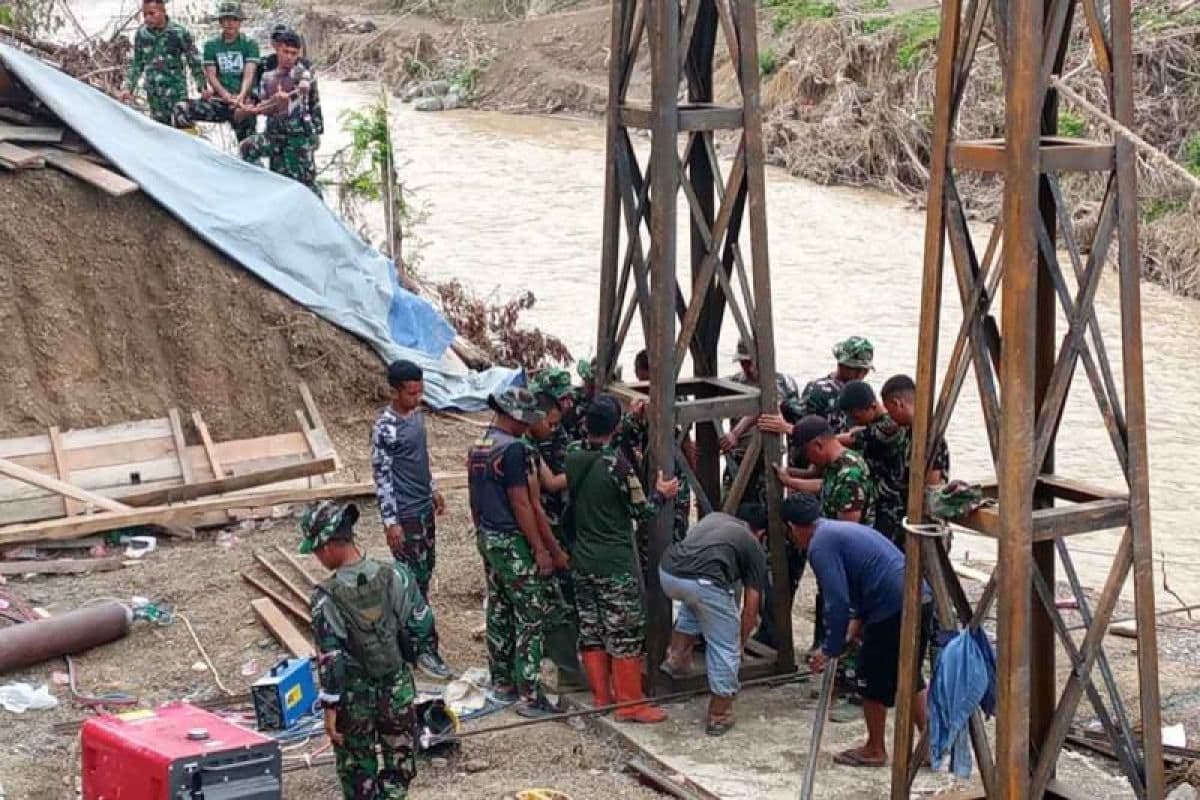 Jembatan Gantung Kalaili 50% Selesai, Akses Warga Linge Segera Terbuka