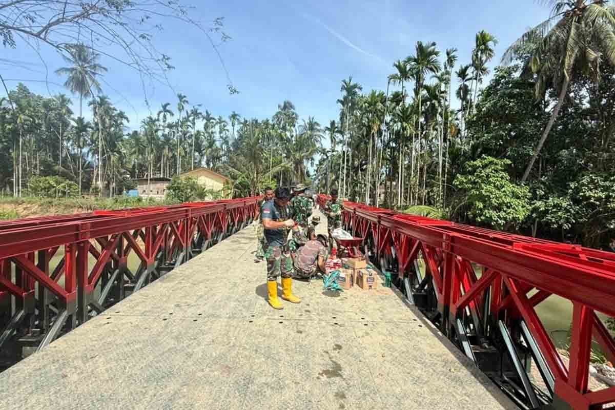 Jembatan Bailey di Aceh Utara Siap Digunakan, Warga Desa Kubu Dapat Akses Vital Pasca Bencana