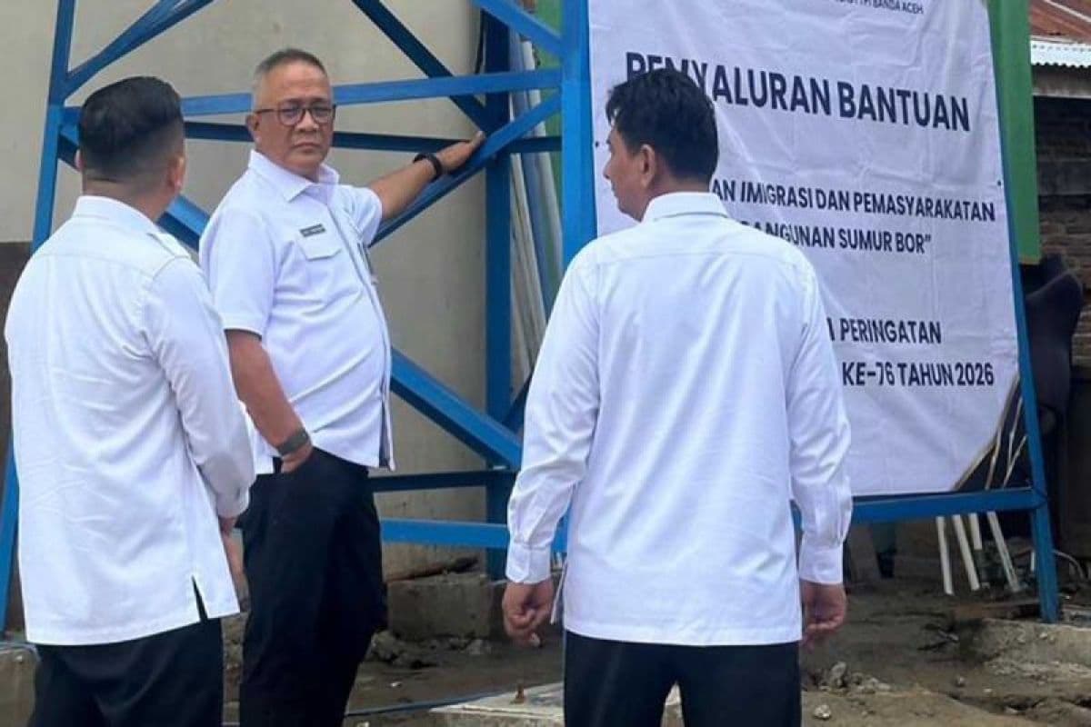 Imigrasi Aceh Borong Sumur untuk STIS Ummul Ayman Pidie Jaya