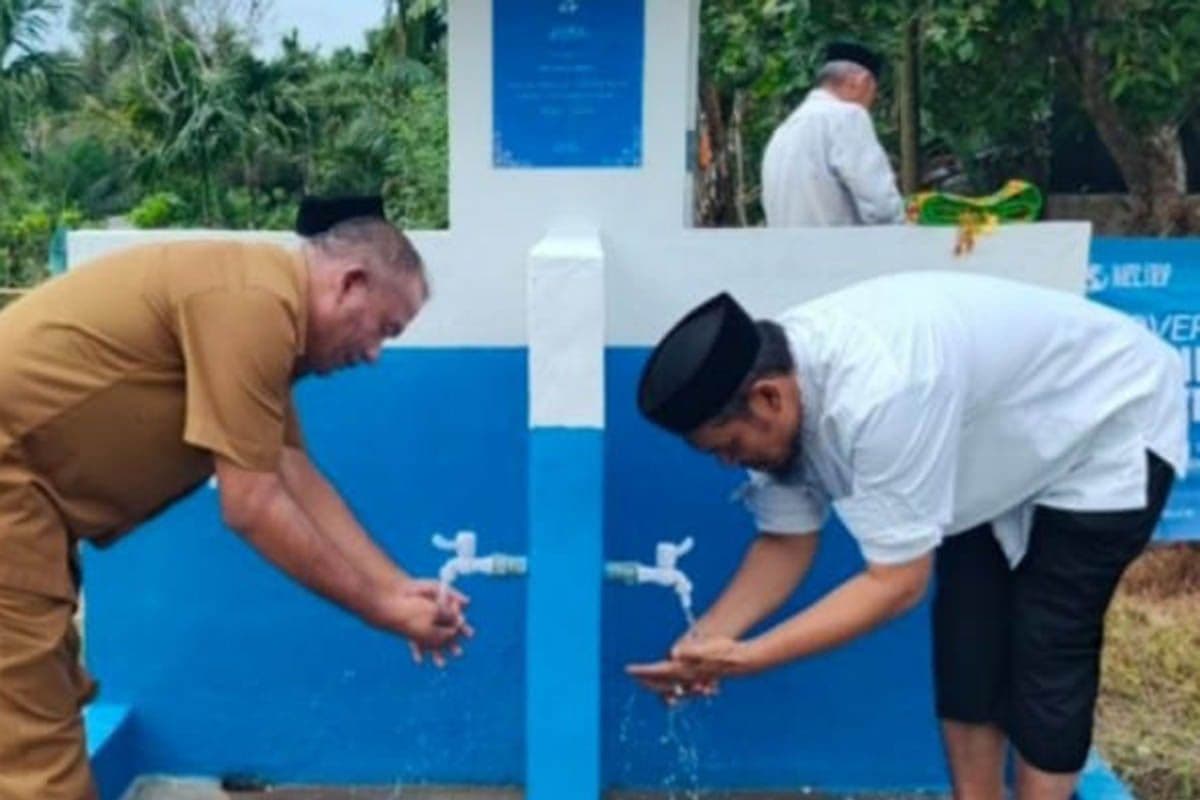 Sumur Air Baru di Masjid Baicut Aziz, Warga Simeulue Dapat Berwudhu dengan Nyaman