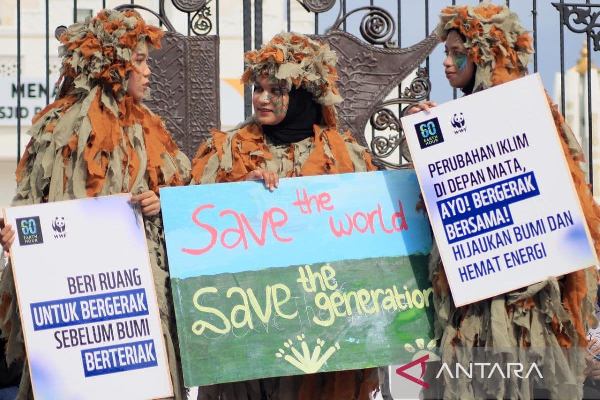 Warga Aceh Kampanyekan Earth Hour untuk Lingkungan Berkelanjutan