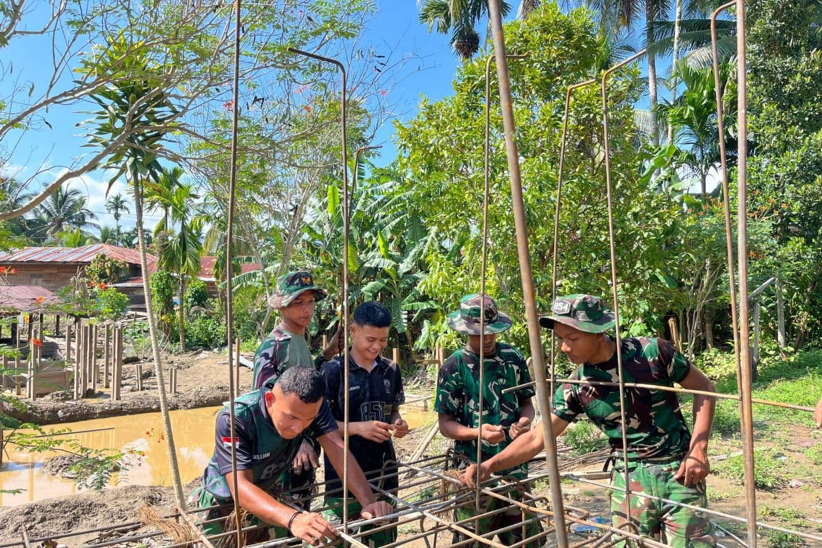 TNI Bangun Jembatan Garuda untuk Buka Isolasi Warga Aceh Tengah