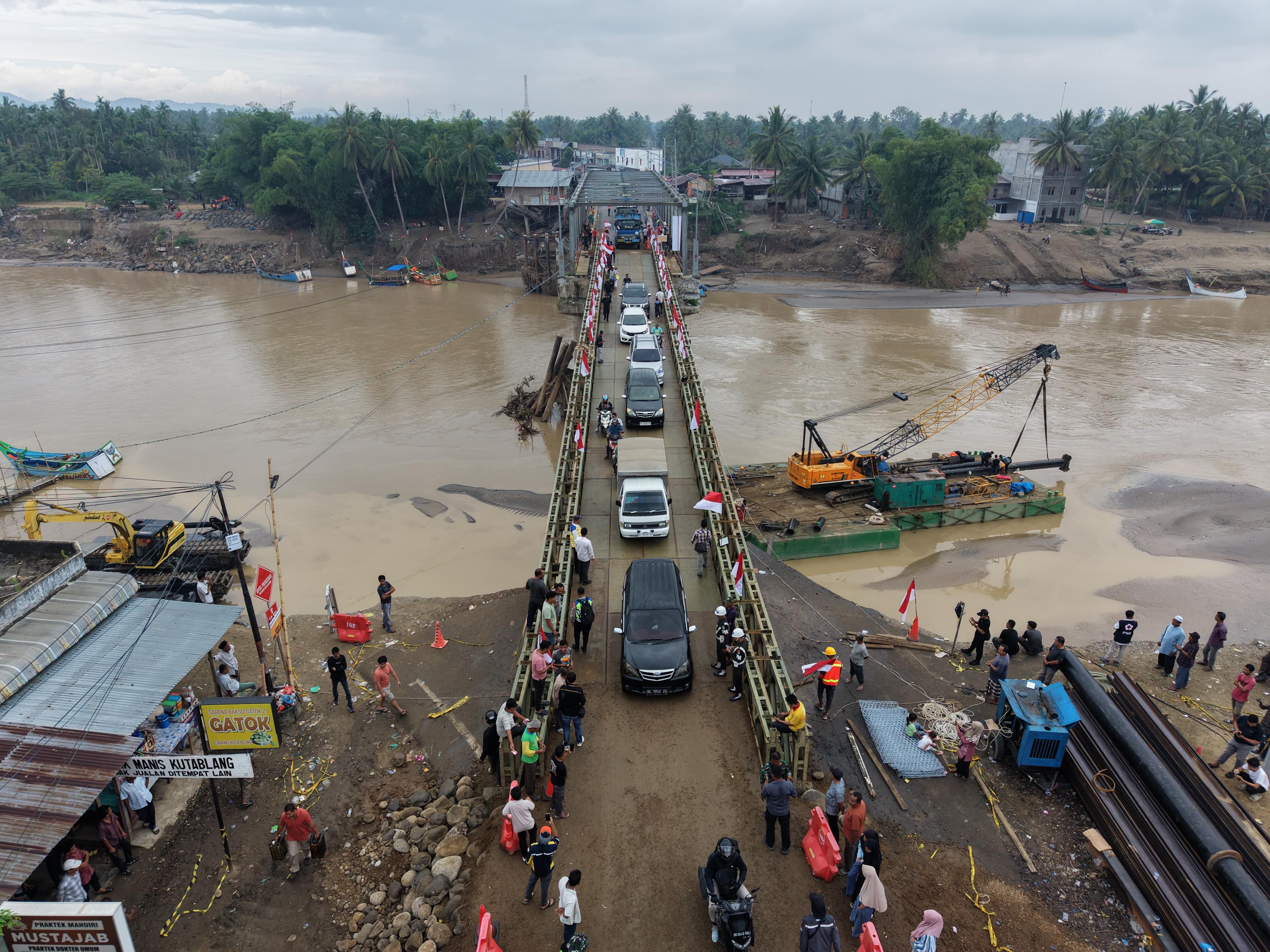 Enam Jembatan Bailey di Aceh Rampung, 11 Wilayah Menyusul Pembangunan