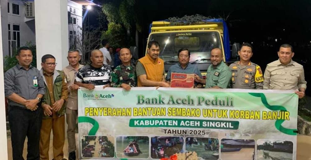 Bank Aceh Syariah Salurkan Rp642 Juta untuk Warga Terdampak Banjir di Aceh