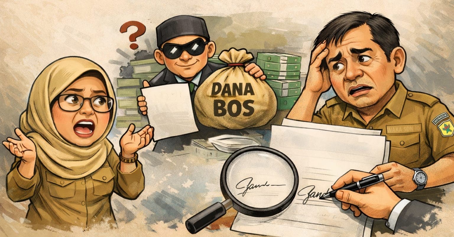 Dugaan Pemalsuan Tanda Tangan Dana BOS di SDN 10 Blang Mangat, Lhokseumawe