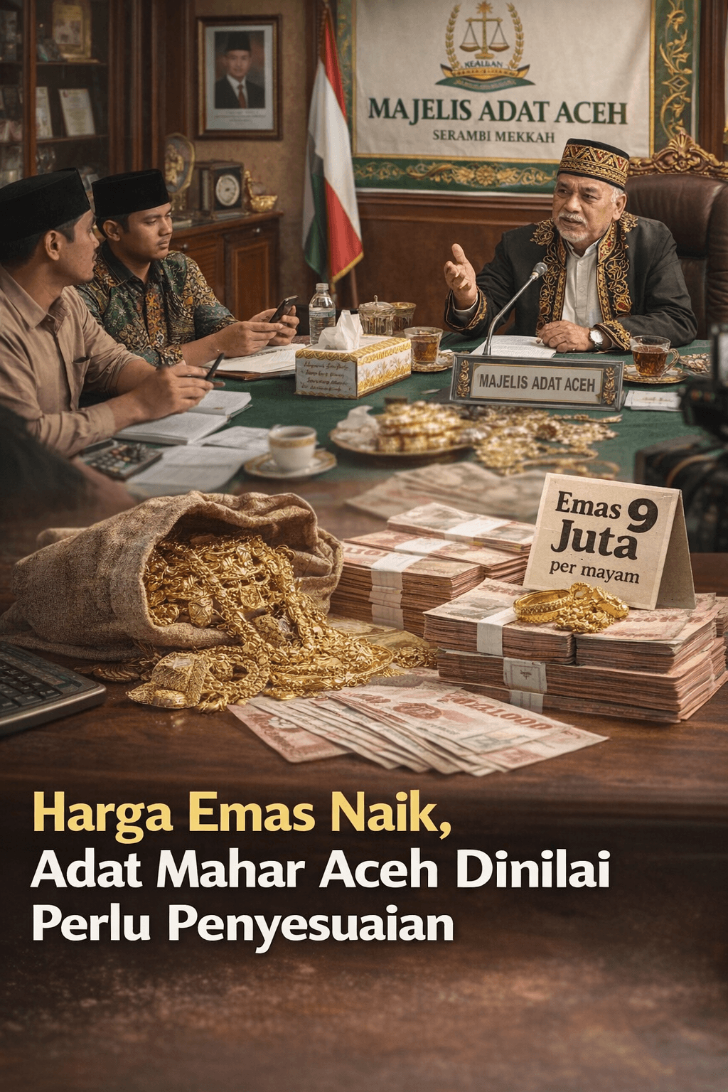 Harga Emas Melonjak, Adat Mahar Aceh Disesuaikan untuk Jaga Pernikahan