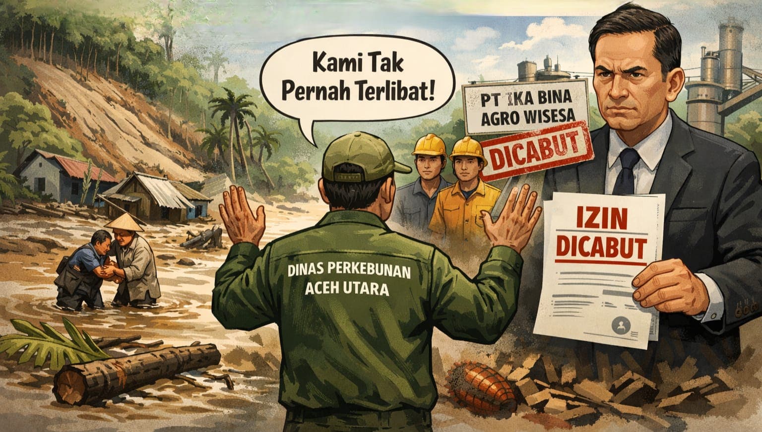 Izin PT Ika Bina Agro Wisesa Dicabut, Dinas Perkebunan Aceh Utara Tak Terlibat Audit