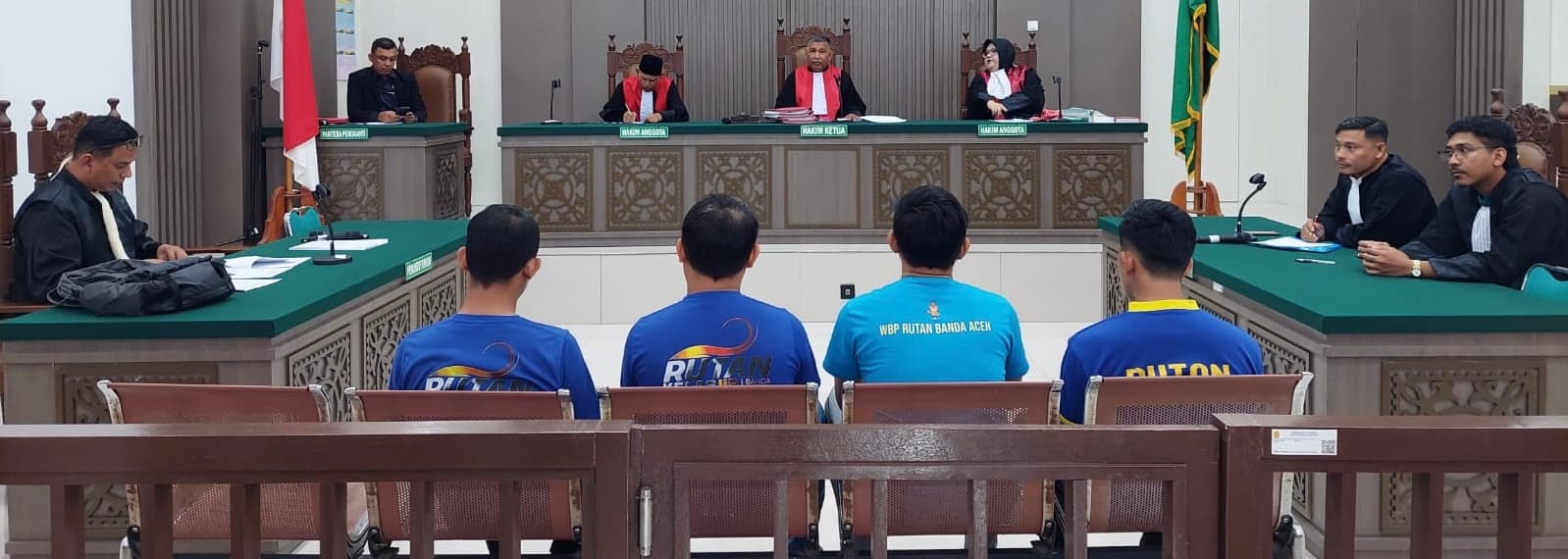 Tiga Polisi Aceh Dituntut 6 Tahun Penjara Atas Kasus Narkoba