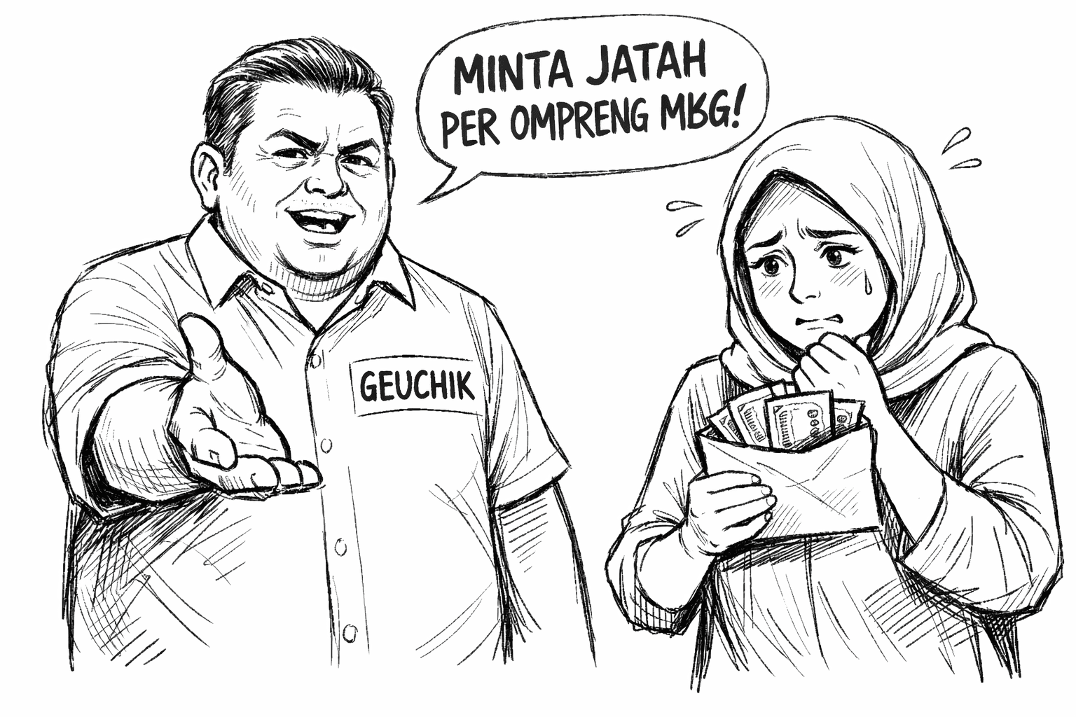 Pj Geuchik Kuta Blang Diduga Peras Kader Posyandu, Minta Jatah Uang Per Ompreng MBG