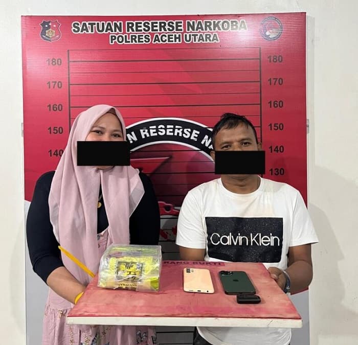 Polisi Sita 1 Kg Sabu di Aceh Utara, Perempuan Jadi Penghubung Sindikat