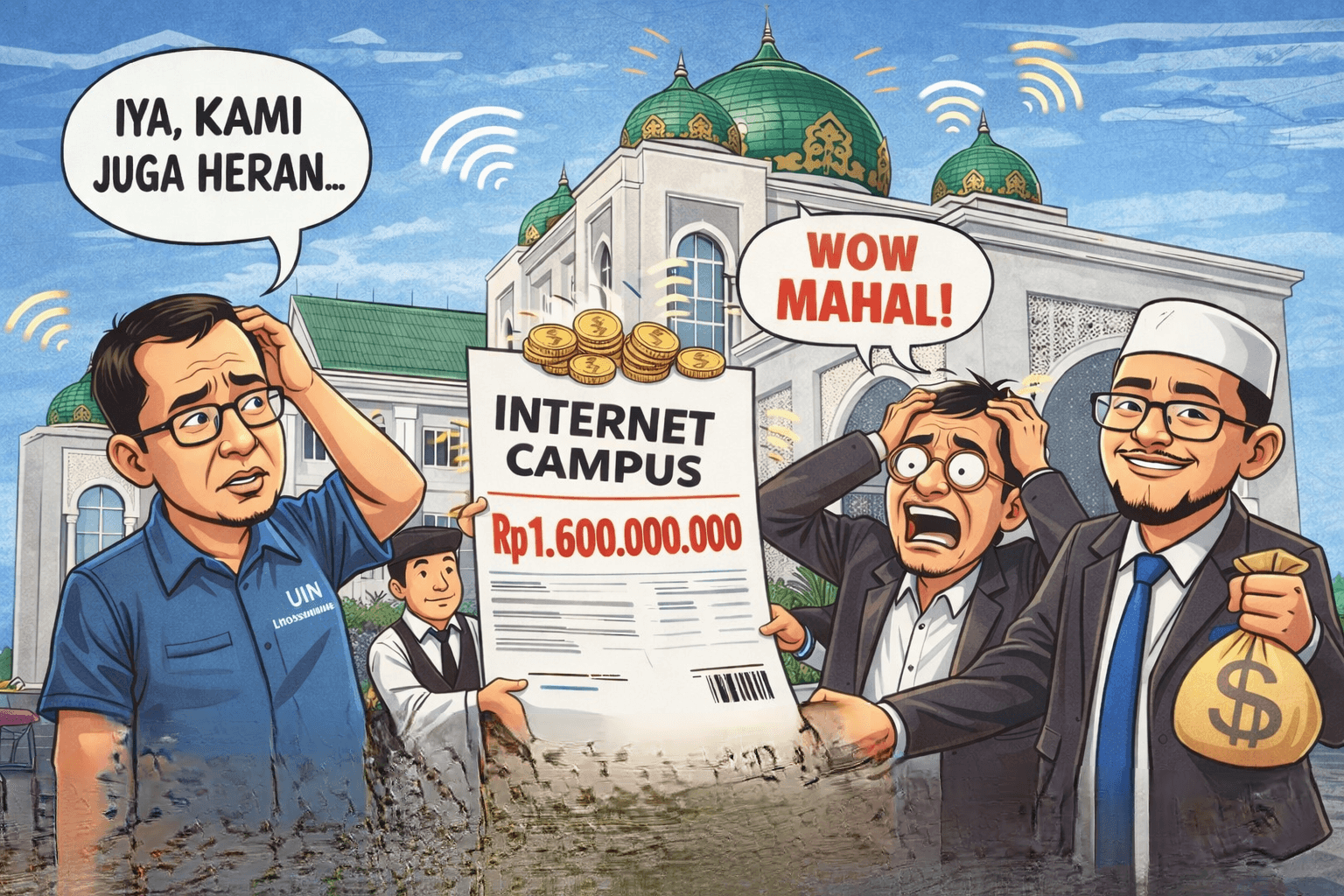 Paket Internet IAIN Lhokseumawe Tembus Rp1,6 Miliar, Kampus Heran