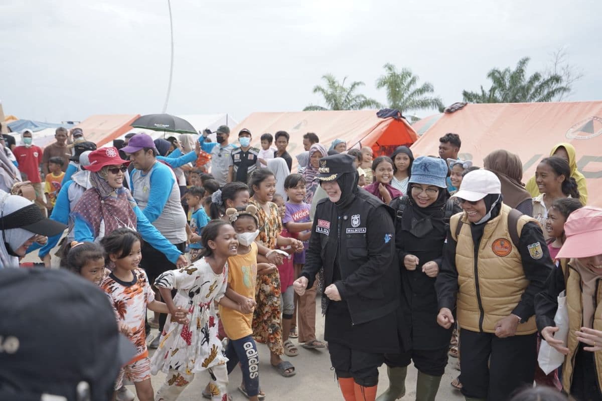 Kunjungi Aceh Tamiang, IIliza bawa 340 relawan bencana dari Banda Aceh