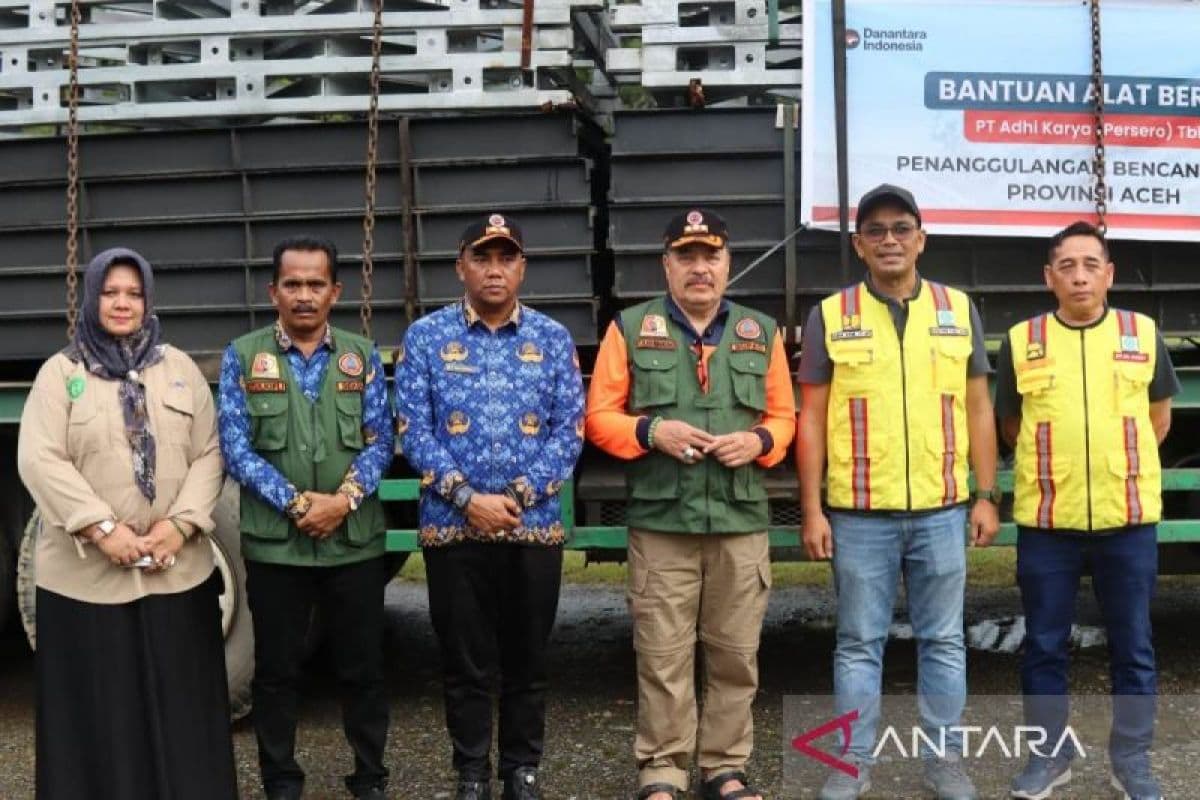 Update Bencana Aceh, Jembatan bailey bantuan pemerintah tiba di Beutong Ateuh