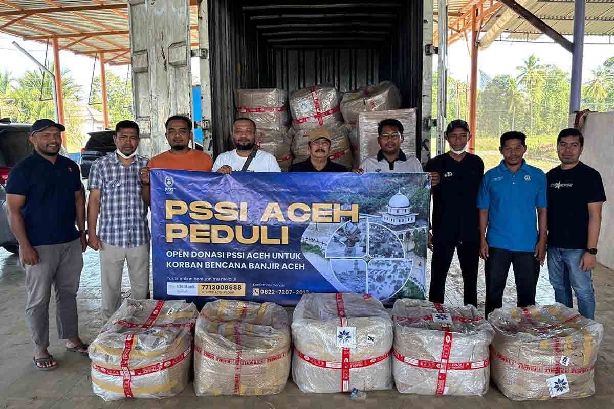 PSSI Aceh Salurkan 2.000 Paket Bantuan untuk Insan Sepak Bola Terdampak Bencana