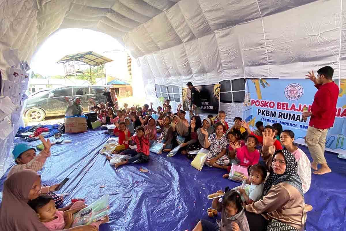Posko Belajar Hadirkan Senyum Anak Korban Bencana di Aceh Tamiang