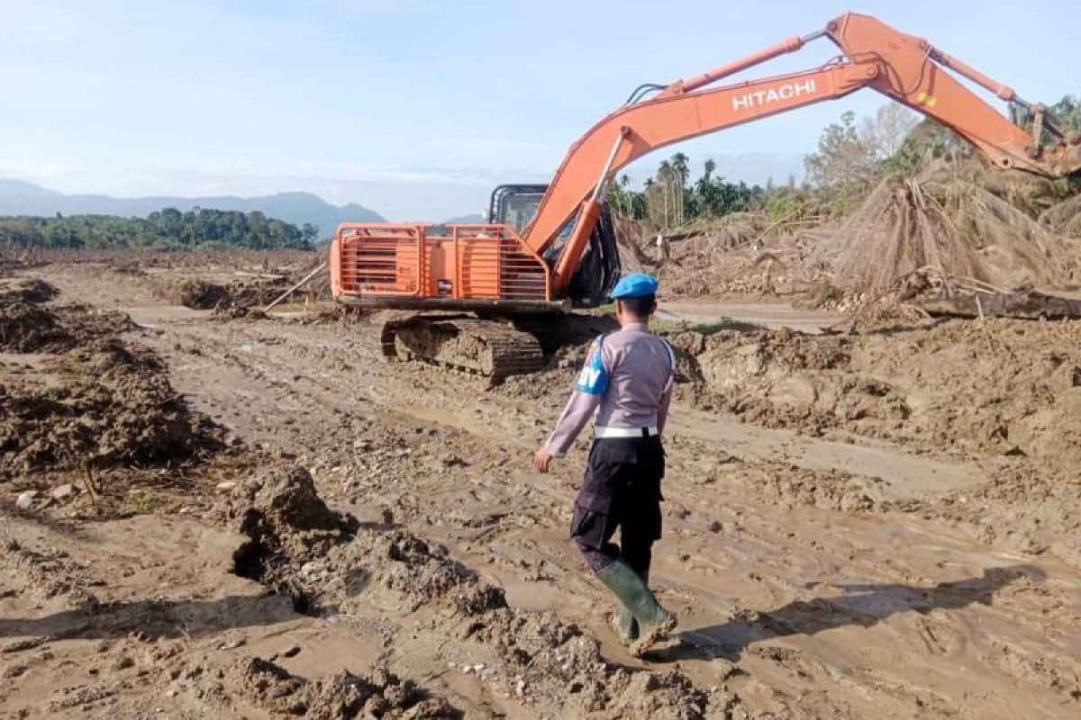 Polri percepat pemulihan akses jalan di Aceh Utara pasca banjir