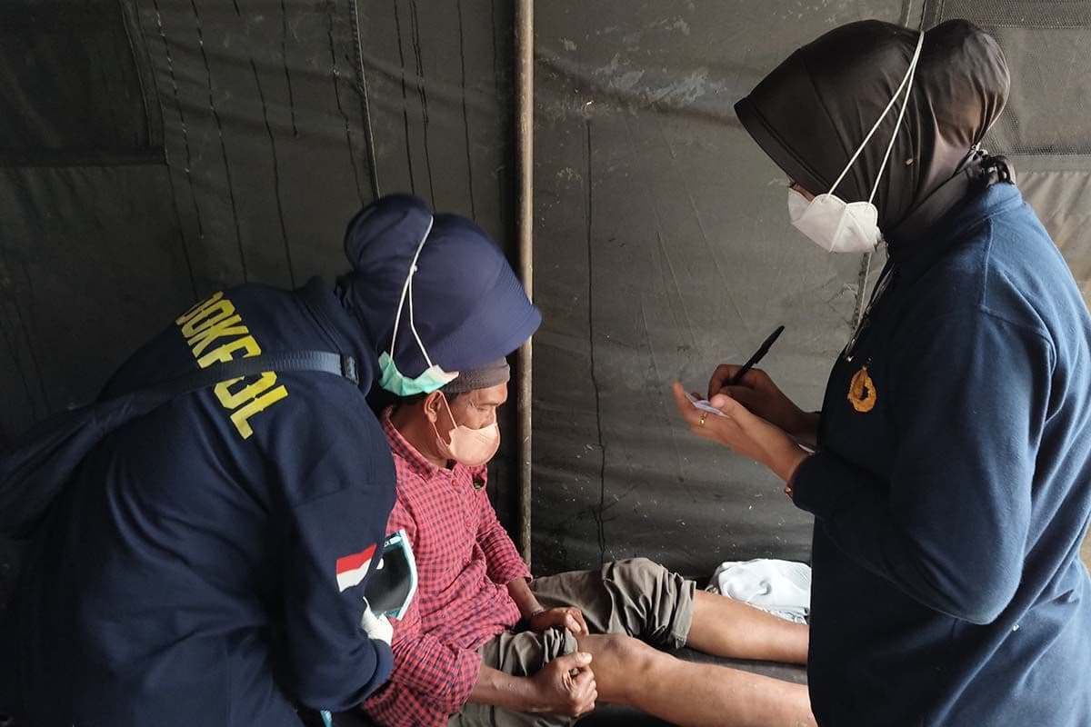 Polri berikan layanan kesehatan gratis untuk warga terdampak bencana di Aceh Tengah