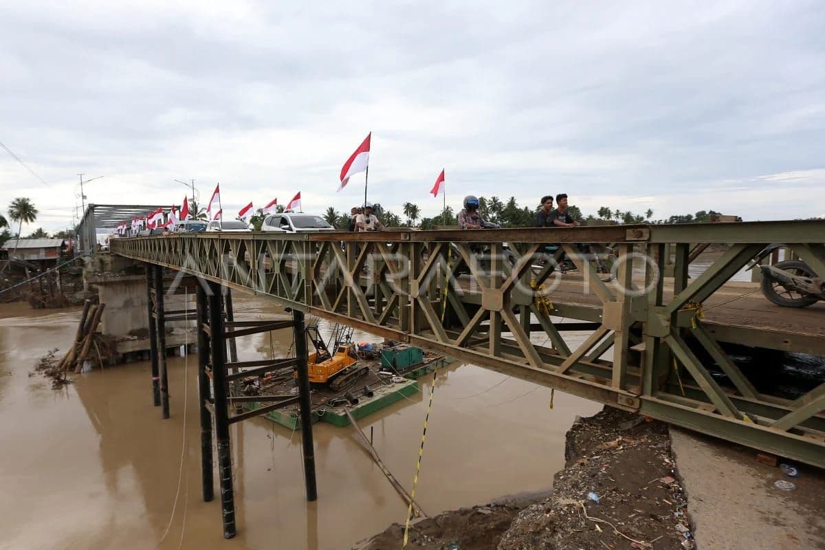 Jembatan Nasional Bireuen Dibangun Permanen untuk Konektivitas Pasca Banjir