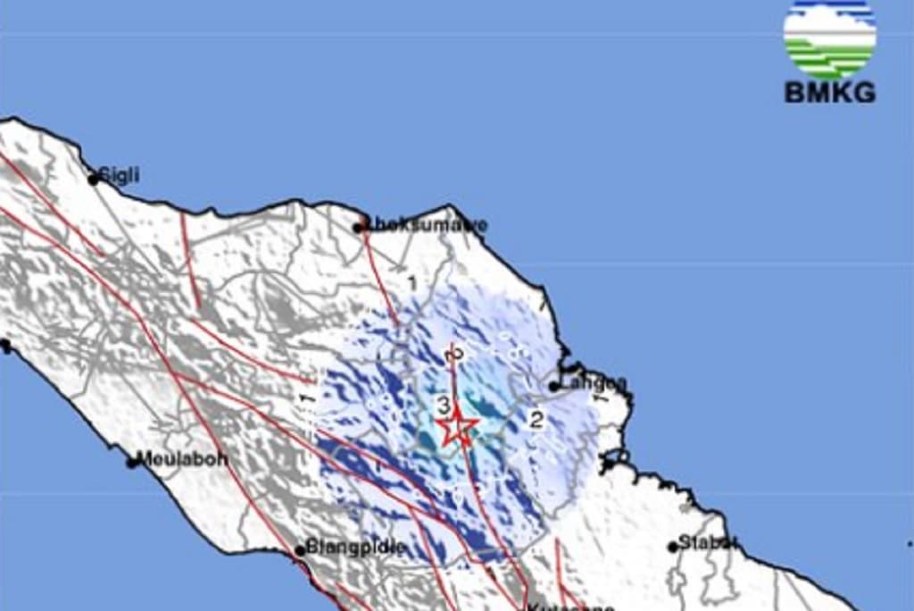 Gempa M 4,2 Guncang Gayo Lues, Warga Rasakan Getaran Kuat Siang Ini